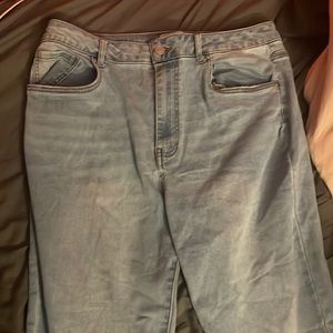These jeans are size 13 skinny jeans but they are NOT SKINNY!They are loose fit.